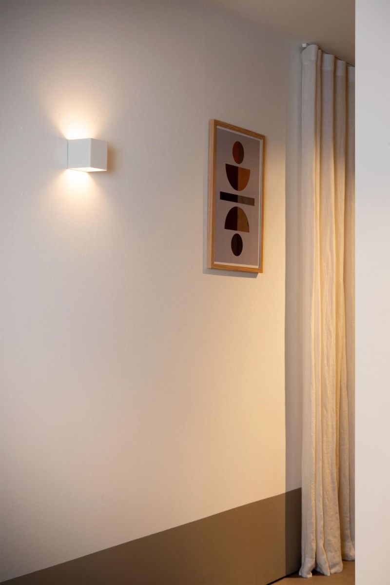 Lucide VERTIGO - Nástenné svietidlo Vonkajšie - LED Dim. - 1x6W 2700K - IP54 - S magnetickou nástennou doskou - Biela